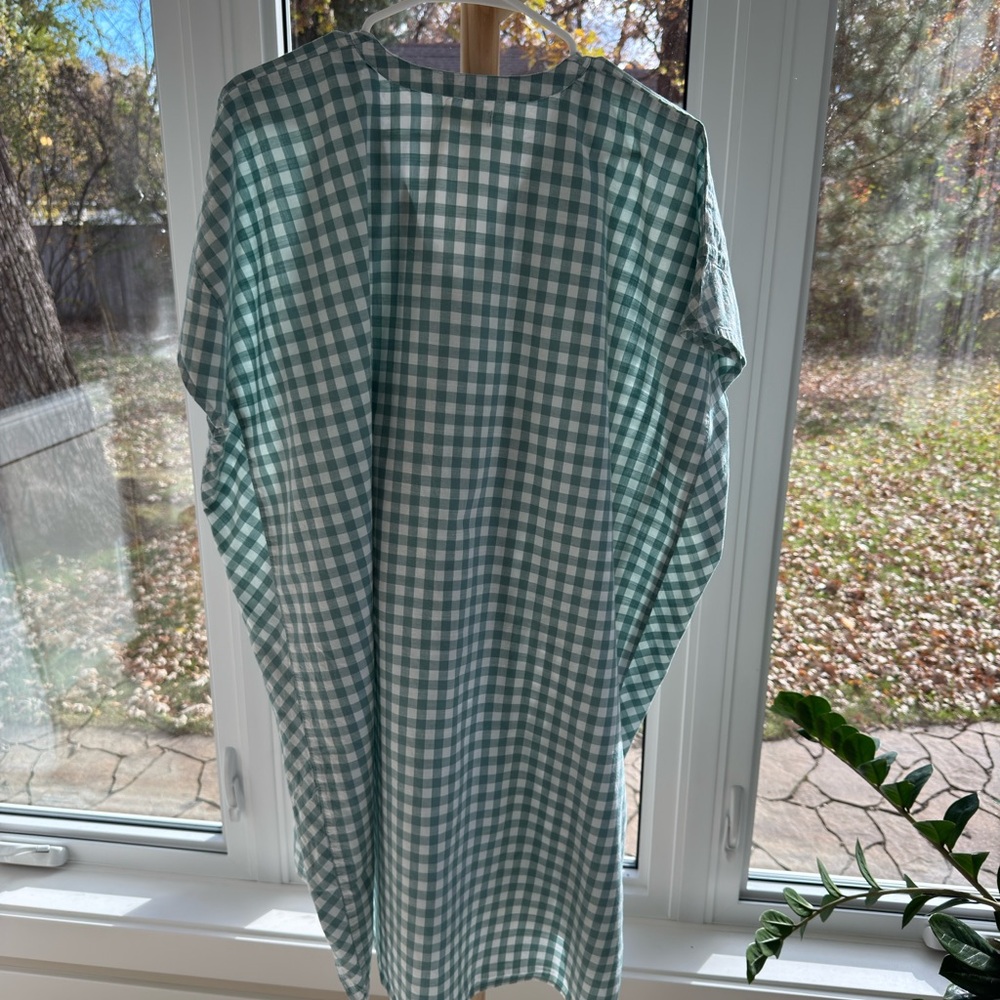 Pehr Gingham Dress Green & White | One Size - Picture 4 of 5